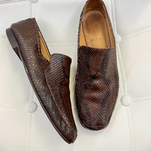 Mens Snakeskin Loafers - Etsy display picture 3