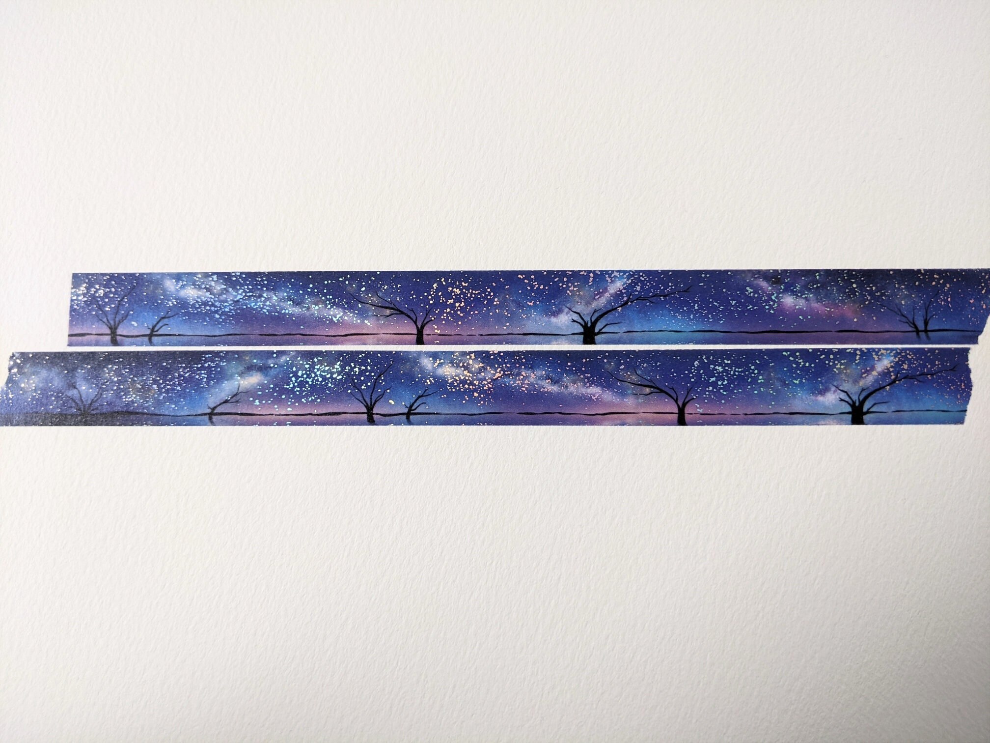 Holo Foil Rainbow Galaxy Tape Milky Way Washi Cosmic Washi - Etsy