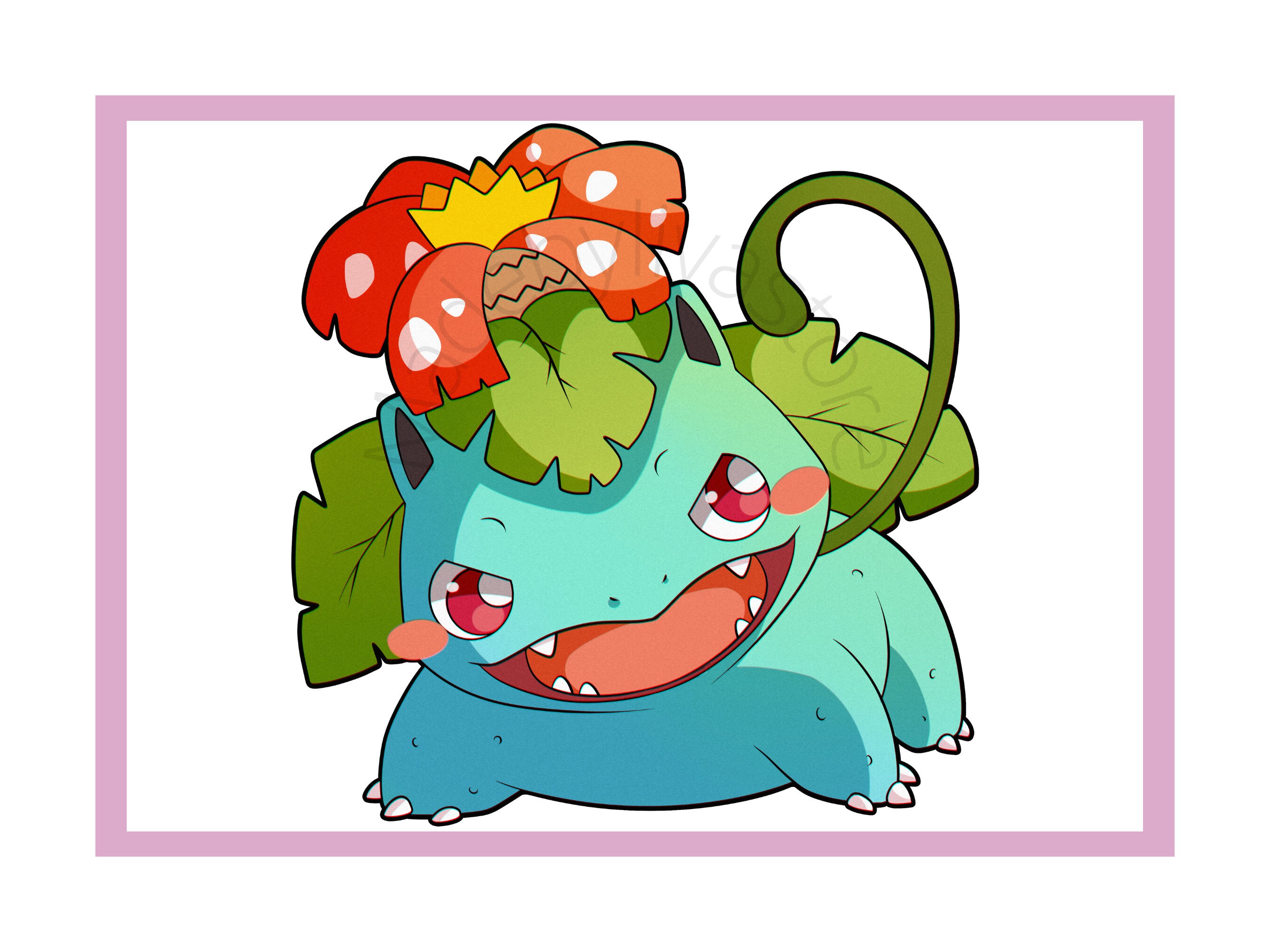 Gen 1 Grass Starters Bulbasaur Ivysaur and Venusaur Etsy