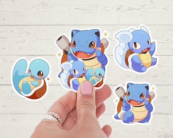 Gen 1 Water starters - Squirtle, Wartortle and Blastoise