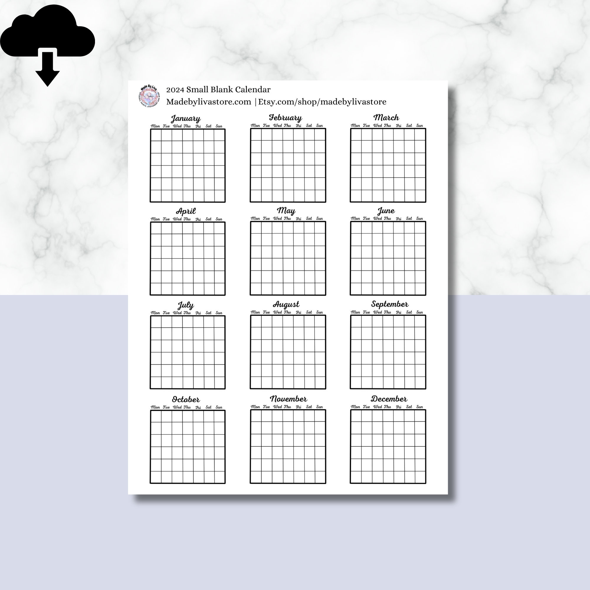 small-monthly-calendar-printable-2024-digital-download-calendar-small