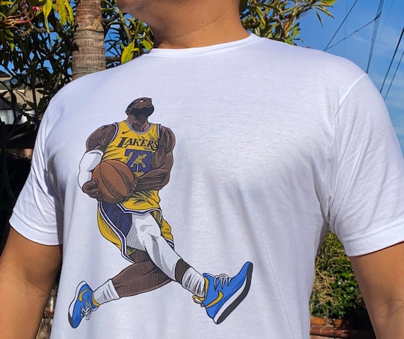 Maglietta Fan Lebron James Cleveland Cavaliers - T-Shirt Uomo Taglia XL In Cotone Morbido, Design Unico - 4