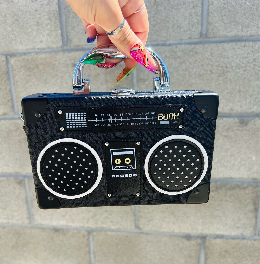 Retro Boombox Purse W/ Strap Etsy