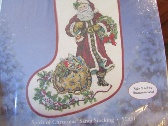 Donna Race Snowman Reindeer and Friends Gold Collection Counted Cross  Stitch Christmas Stocking Kit