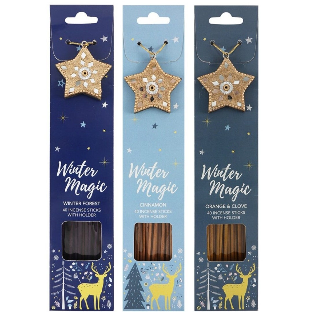 Winter Magic Incense Sticks With Incense Holder. Incense Etsy UK