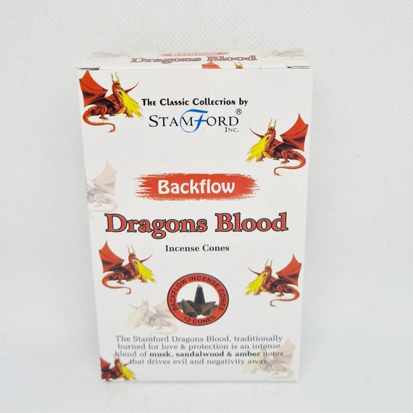 Backflow Dragons Blood Incense Cones.  Incense Cones - Dragonsblood incense - backflow incense cones - Spiritual incense