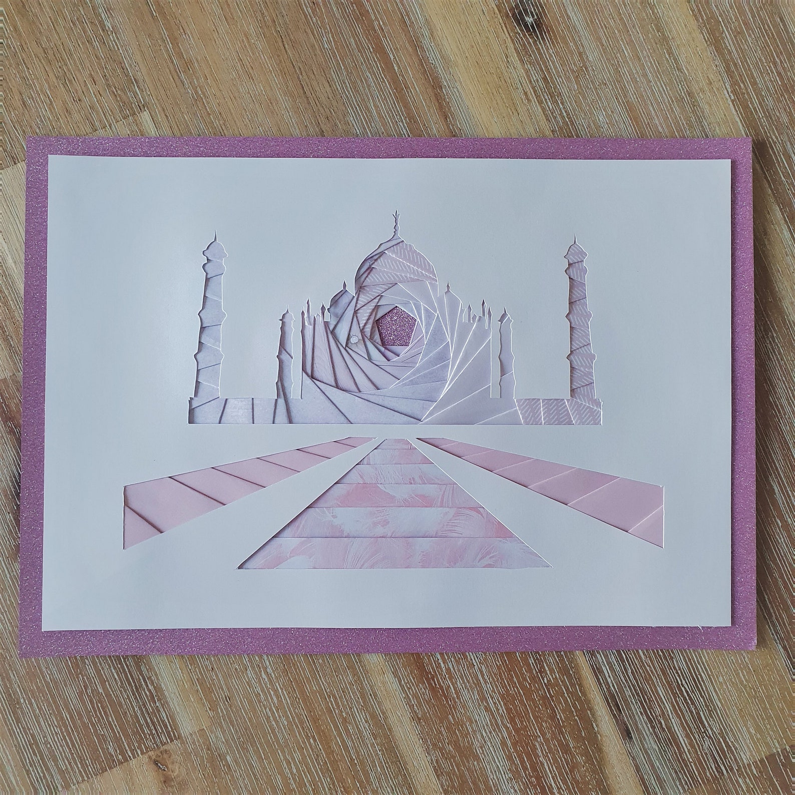 Taj Mahal Wall Art Iris Folding Pattern PDF Download Etsy