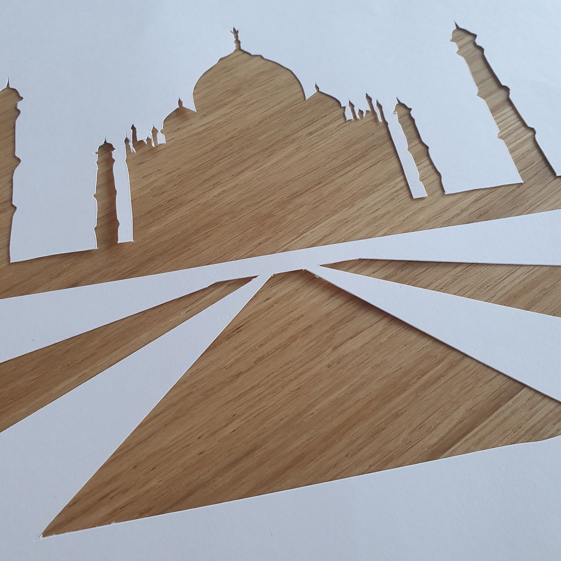 Taj Mahal Wall Art Iris Folding Pattern PDF Download Etsy Österreich