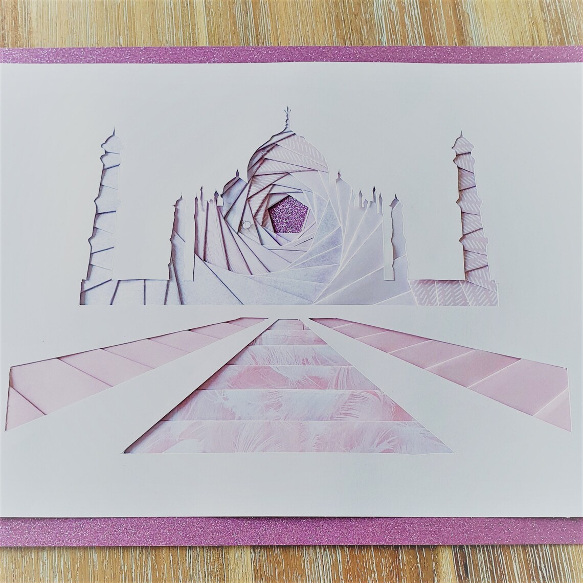 Taj Mahal Wall Art Iris Folding Pattern PDF Download Etsy