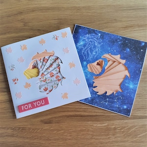 Leo der Löwe Sternzeichen Iris Faltmuster | Sternzeichen Karte | PDF Download | Iris Faltmuster & Kartenvorlage