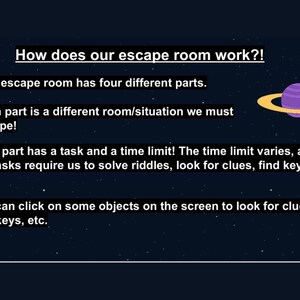 Digital Educational Space Themed Escape Room - Etsy
