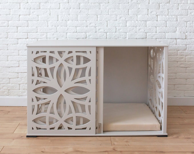 Modern Dog Crate, Dog Bed, Dog Crate, Dog Kennel, Dog House, Wood Dog House, Pet House, Pet Furniture, Dog Furniture, DOGGY