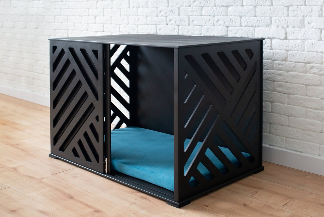 Picture of Large Dog Crate With Sliding Door, Modern Dog Crate Furniture, Dog ...