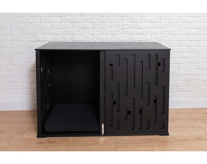 Modern Dog Crate, Dog Crate Furniture, Wooden Dog Crate, Dog Kennel Furniture, Modern Dog House, Dog End Table, Custom Dog Crate, DOGGY