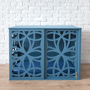 Dog Crate Furniture, Modern Dog Crate, Dog Kennel Furniture, Dog House Indoor, Wood Dog Crate, Custom Dog Crate, Custom Dog Kennel, DOGGY