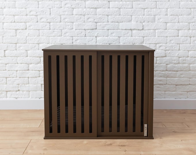 Dog Kennel Small Dog Crate with Sliding Door, Wooden Dog Kennel, Modern Dog Crate, Indoor Dog Kennels, Modern Dog House, Dog House, DOGGY