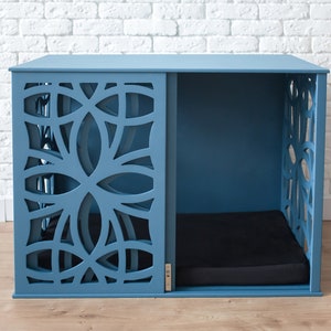 Dog Crate Furniture, Modern Dog Crate, Dog Kennel Furniture, Dog House Indoor, Wood Dog Crate, Custom Dog Crate, Custom Dog Kennel, DOGGY