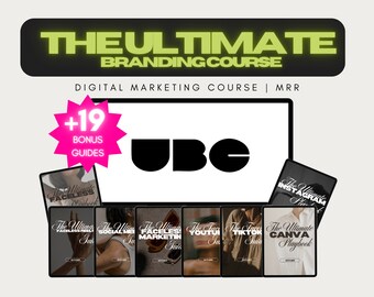 UBC - Ultimate Branding Course, MRR, Social Media Course, Master Resell Rights, Marketing, Social Media Brand, Course for Resell, UBC