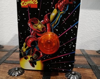 Death Pedals Custom MARVEL- Iron Man tin box on/off footswitch pedal