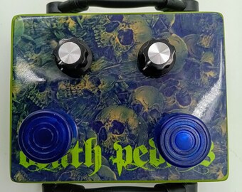 Pedal de guitarra de aluminio Death Pedals - Green Camo Skulls ABY/ Volume X2