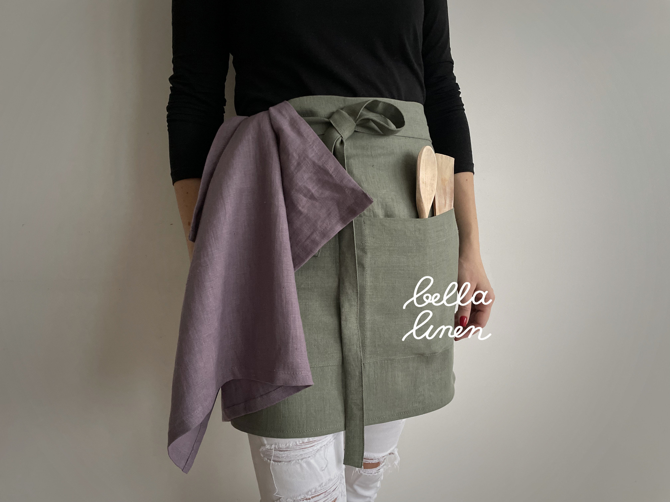 Linen apron (2 sizes)