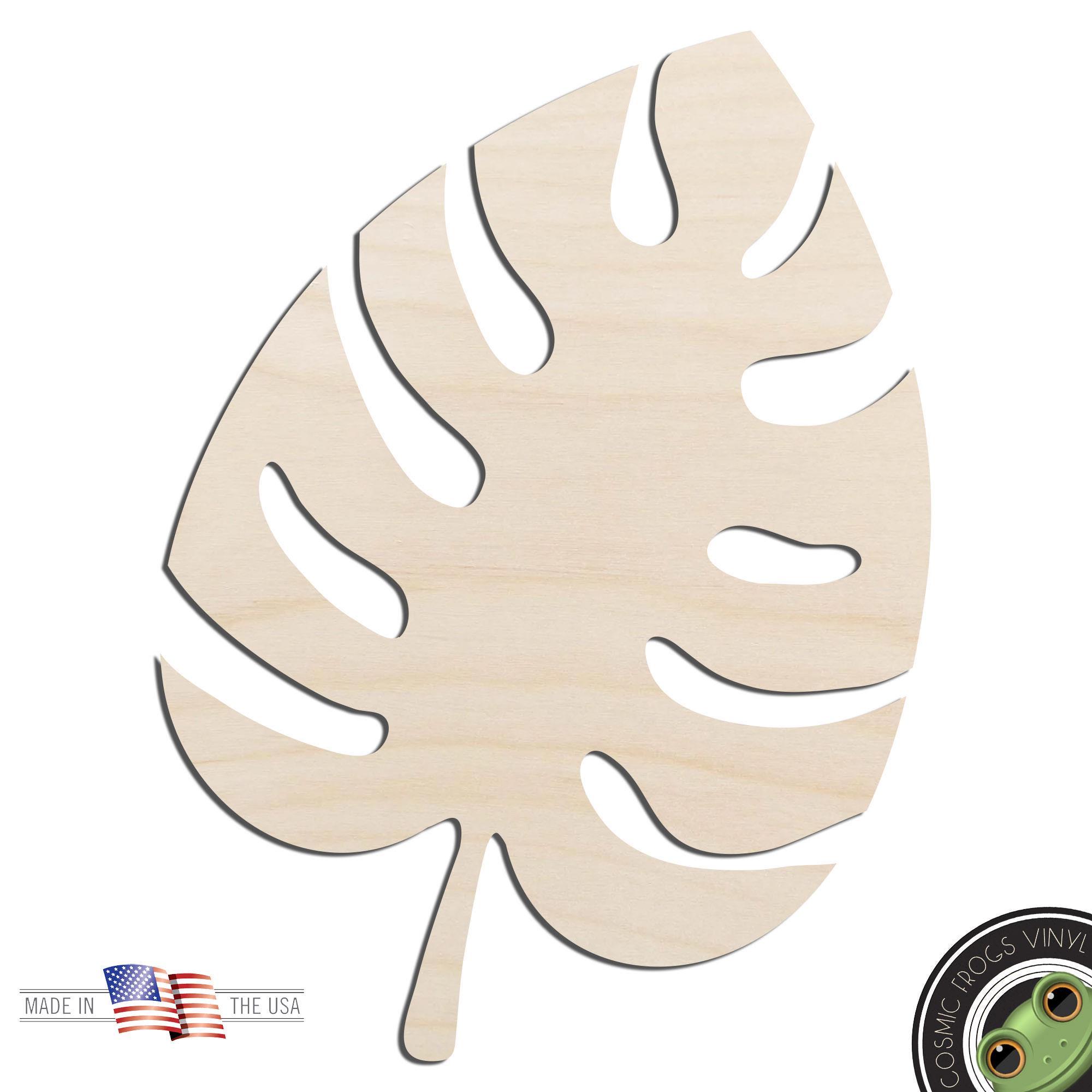 Monstera Leaf #1 Laser Cut Out Unfinished Wood Shape Craft Supply - Etsy