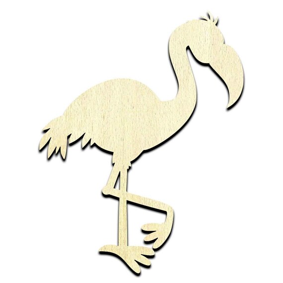 Bird Flamingo - Laser Cut Out Unfinished Wood Craft Shape BRD99 Bird Flamingo - Laser Cut Out Unfinished Wood Craft Shape BRD99