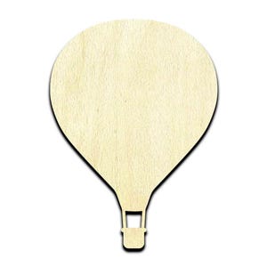 Hot Air Balloon Laser Cut Out Unfinished Wood Shape Craft