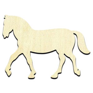 Horse #2 Laser Cut Out Unfinished Wood Shape Craft Supply
