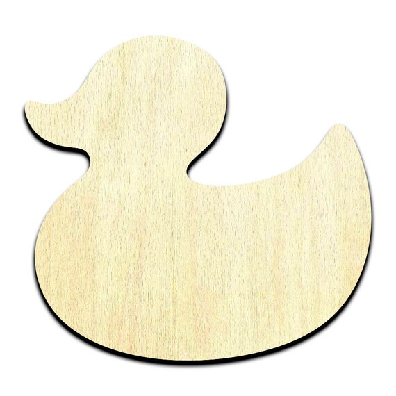 Rubber Duck Cut Out Unfinished Wood Shape Craft Supply Etsy