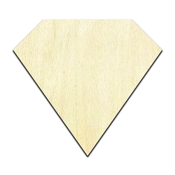 Diamond - Laser Cut Out Unfinished Wood Craft Shape BSC20 Diamond - Laser Cut Out Unfinished Wood Craft Shape BSC20