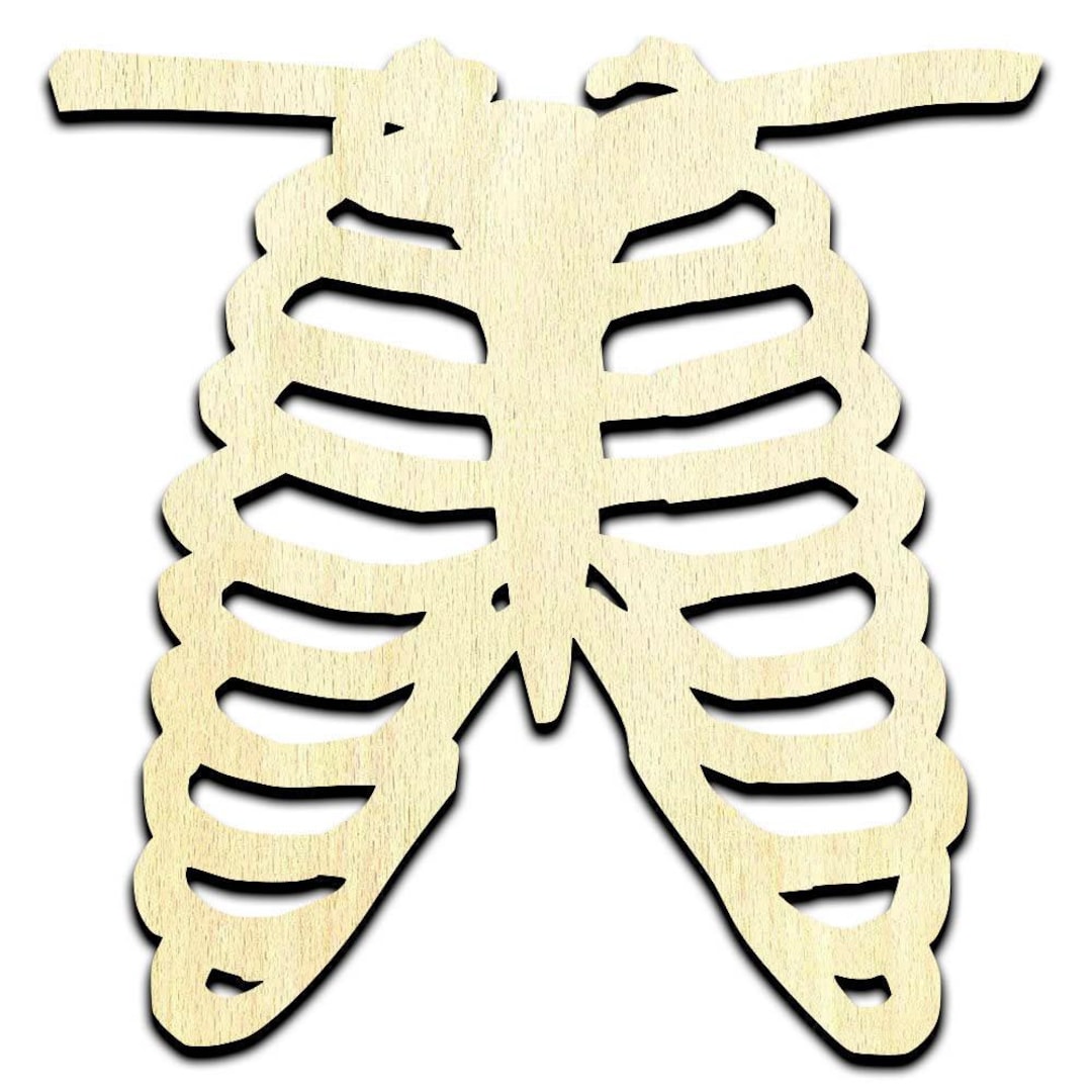 Rib Cage Laser Cut Out Unfinished Wood Shape Craft Supply - Etsy