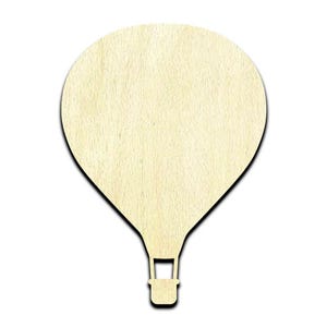 Hot Air Ballon Laser Cut Out Unfinished Wood Shape Craft Supply