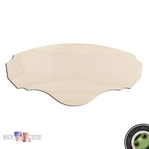 Sign and Banner #9 Laser Cut Out Unfinished Wood Shape Craft Supply