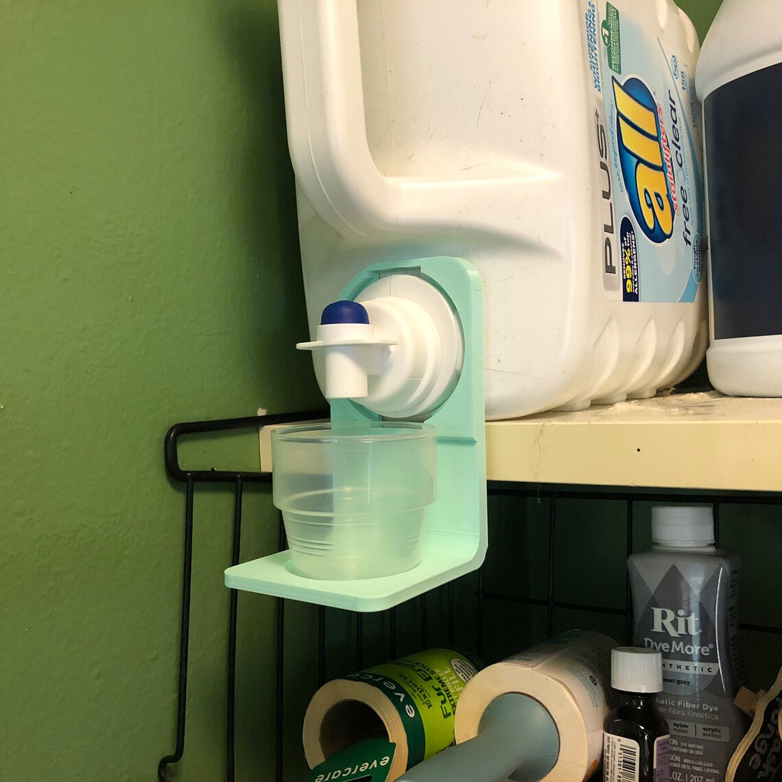 Laundry Detergent or Fabric Softener Cup Holder & Drip Tray Etsy