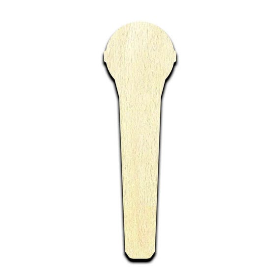 Music Microphone - Laser Cut Out Unfinished Wood Craft Shape MSC8 Music Microphone - Laser Cut Out Unfinished Wood Craft Shape MSC8