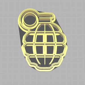 Grenade Shaped Cookie Cutter