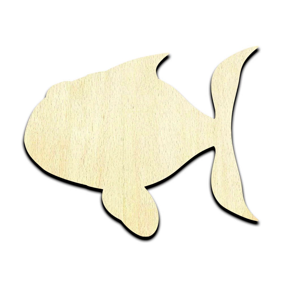 Fish Laser Cut Out Unfinished Wood Shape Craft Supply Etsy