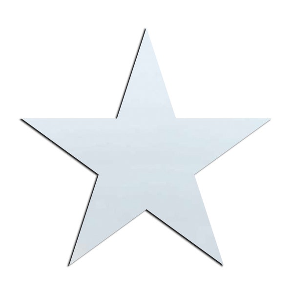 Star Laser Cut Out Acrylic Shape Craft Supply