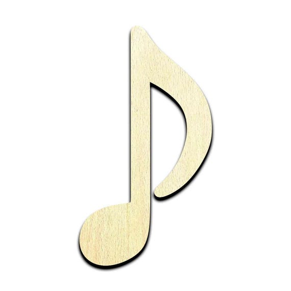 Music Note - Laser Cut Out Unfinished Wood Craft Shape MSC25 Music Note - Laser Cut Out Unfinished Wood Craft Shape MSC25