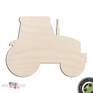 Tractor Laser Cut Out Unfinished Wood Shape Craft Supply