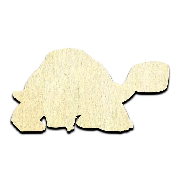 Tortoise Turtle Laser Cut Out Unfinished Wood Shape Craft Supply