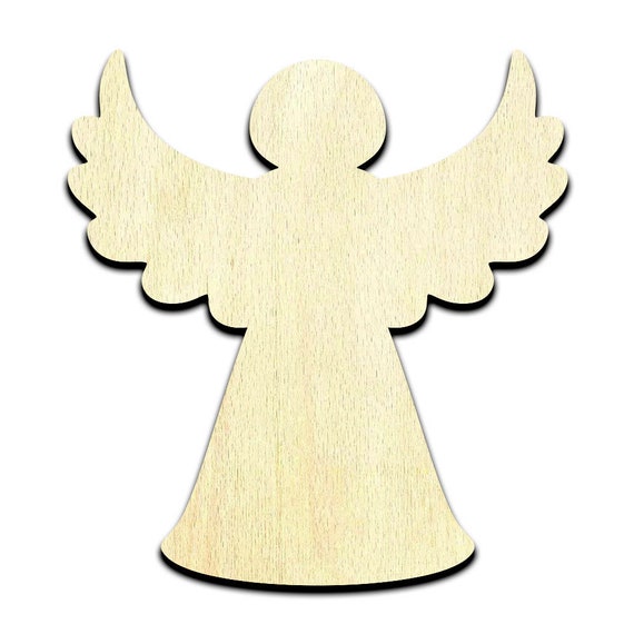Christmas Tree Angel Laser Cut Out Unfinished Wood Shape Craft | Etsy