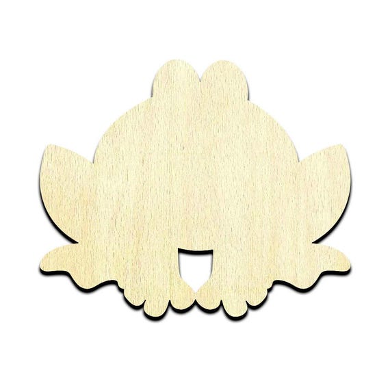 Frog - Laser Cut Out Unfinished Wood Craft Shape FRG15 Frog - Laser Cut Out Unfinished Wood Craft Shape FRG15