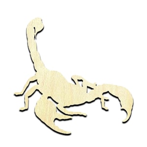 Scorpion Laser Cut Out Unfinished Wood Shape Craft Supply