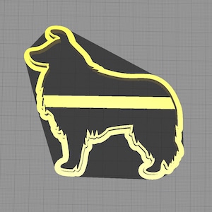 Border Collie Dog Puppy Shaped Cookie Cutter