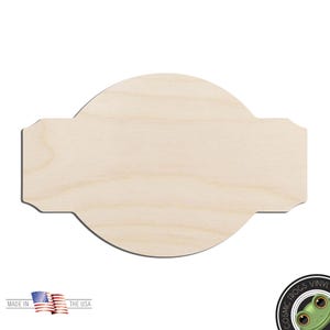 Sign and Banner #5 Laser Cut Out Unfinished Wood Shape Craft Supply