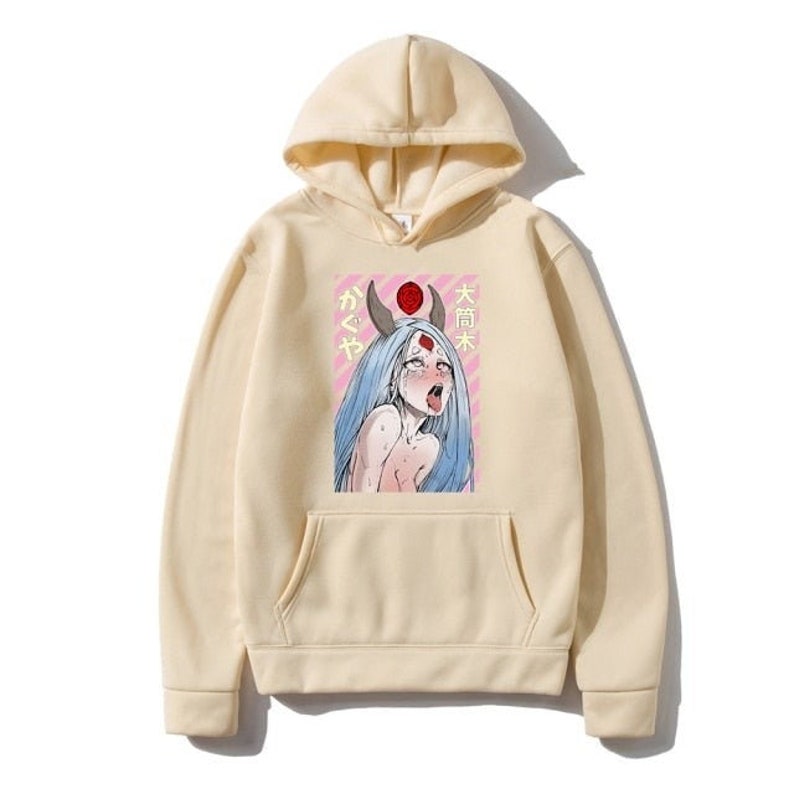 Kaguya Sama Love is War Hoodie Streetwear Harajuku Ahegao Etsy
