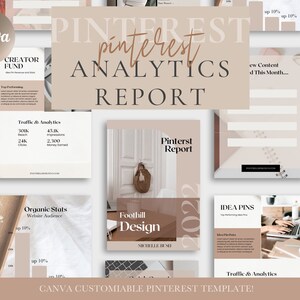 Pinterest Monthly Analytics Report Social Media Marketing Etsy