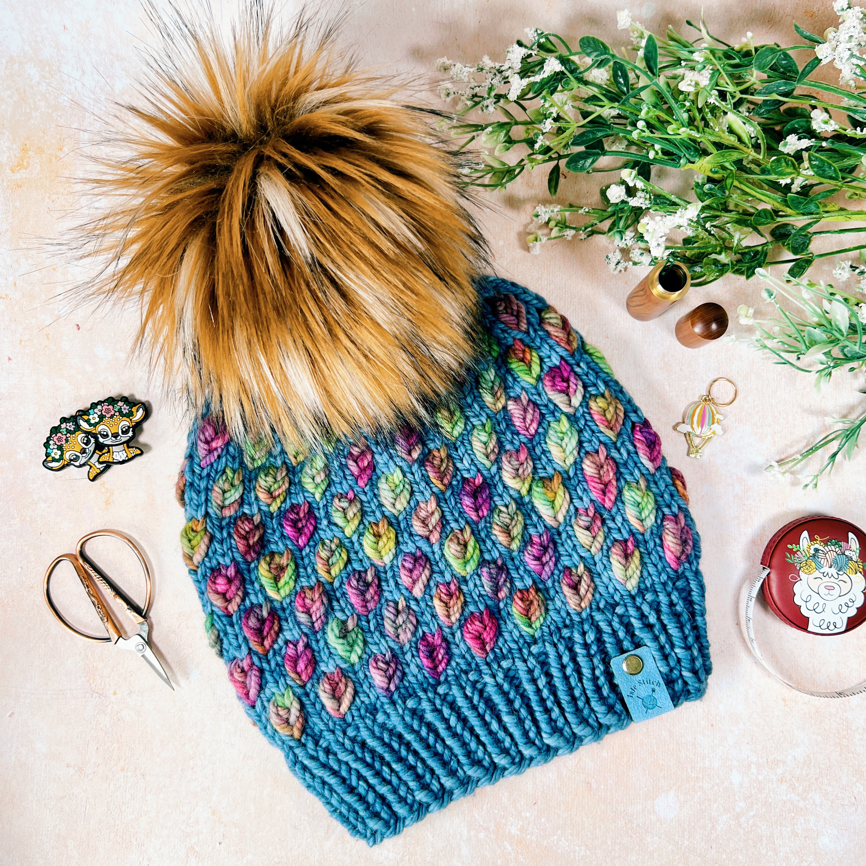 A New Leaf Beanie Knitting Pattern Using Mosaic Knitting, Digital Download Leaf Stitch Knitting Pattern in English and Spanish - Etsy A New Leaf Beanie Knitting Pattern Using Mosaic Knitting, Digital Download Leaf Stitch Knitting Pattern in English and Spanish - Etsy